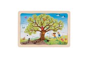 Palapelit - Goki Wooden Jigsaw Puzzle My Apple Tree 32 pcs. Puu - 57346