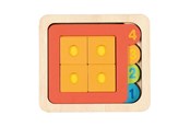 Palapelit - Goki Wooden Layer Puzzle Shapes and Numbers 15 pc Puu - 57350