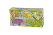 Palapelit - Goki Wooden Block Puzzle Safari 5 pcs. Puu - 57686