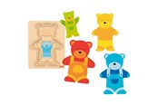 Palapelit - Goki Wooden Layer Puzzle Bear 5 pcs. Puu - 57449