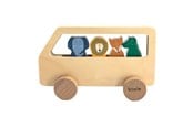 Vauva- ja taaperolelut - Trixie Baby Wooden Animal Bus 5pcs. - 36-272
