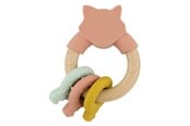 Vauva- ja taaperolelut - Trixie Baby Wooden Silicone Activity Ring - Mrs. Cat - 36-252