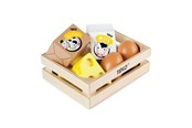 Puulelut - Tidlo Wooden Eggs and Milk in a crate - T0103