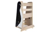 Luovat leikit - Small Foot - Wooden Learning Tower Penguin Wild Life 92cm - 12455
