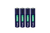 Akut ja Paristot - Trust 4 x AAA USB-C Rechargeable - 25671