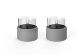 Sisustus - Tenderflame Breeze 10 2-Pack Grey Ceramic - TF-600057