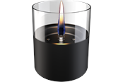 Sisustus - Tenderflame Lilly 10 Black Glass - TF-200003