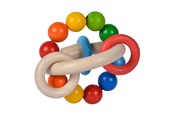 Vauva- ja taaperolelut - Eichhorn Baby Wooden Gripping Ring 3D - 100017040