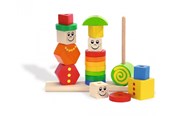Vauva- ja taaperolelut - Eichhorn Wooden Stacking Puzzle Figures - 100073422