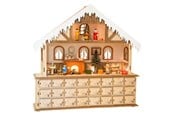 Puulelut - Small Foot Wooden Advent Calendar Living Room with Lights - 10546