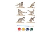 Luovat leikit - Artist & Co Dino Paint Set Wood 6 pcs. - 110680190