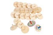 Lelut - Colorations - Wooden Spinning Tops Set of 24 - CHWHIRL