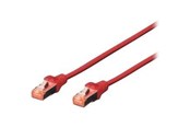 Verkkokaapelit - DIGITUS patch cable - 10 m - red RAL 3020 - 10m - DK-1644-100/R