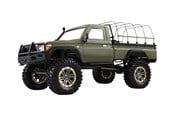 Kauko-ohjattavat - Amewi AMX Rock RCX10PS Scale Crawler Pick-Up RTR Military Green - 22461