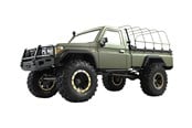 Kauko-ohjattavat - Amewi AMX Rock RCX8BS Scale Crawler Pick-Up 1:8 RTR Military Green - 22474