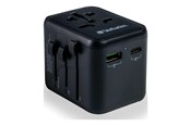 Puhelin - Adapterit & Laturit - Verbatim UTA-02 power adapter - 24 pin USB-C USB BS 1362 - 20 Watt - 49544