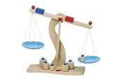 Leikkikeittiöt ja tarvikkeet - Goki Wooden Scale with Metal Weights - 51856