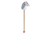 Nuket, pehmolelut ja oheistarvikkeet - Goki Wooden Hobby Horse White with Gray Mane - 53807