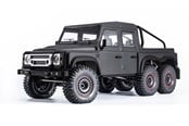 Kauko-ohjattavat - Amewi AMXRock RCX10.3P Scale Crawler 6x6 Pick-Up 1:10 ARTR Grey - 22558