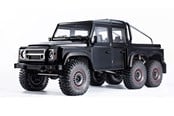 Kauko-ohjattavat - Amewi AMXRock RCX10.3P Scale Crawler 6x6 Pick-Up 1:10 ARTR Black - 22559