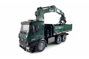 Kauko-ohjattavat - Amewi Mercedes-Benz Arocs Licensed Crane Lorry with Tipper RTR green - 22568