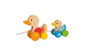 Vauva- ja taaperolelut - Goki Wooden Pull Animal Family Duck - 54879