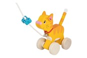 Vauva- ja taaperolelut - Goki Wooden Pull Animal Kitten - 54896