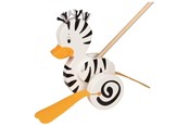 Vauva- ja taaperolelut - Goki Wooden Push Figure Zebra Duck - 54959