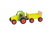 Puulelut - Goki Wooden Tractor with Trailer - 55886
