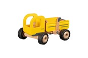 Puulelut - Goki Wooden Dump Truck Yellow - 55895