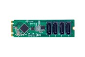 Kovalevyt - lisätarvikkeet - StarTech.com 4-Port M.2 to SATA Adapter Card M.2 PCIe 3.0 to SATA HDD/SSD Expansion Card ASM1064 Chipset M.2 NVMe to 4x HDD/SSD for Windows/macOS/Linux - interface adapter - SATA - M.2 Card - 4P-SATA-M2-ADAPTER