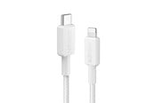 USB kaapelit - Anker 322 USB-C to Lightning Cable (0.9m Braided) - White - A81B5G21