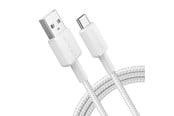 USB kaapelit - Anker 322 USB-A to USB-C Cable (1.8m Braided) - White - A81H6G21