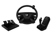 Pelit - lisävarusteet - Aerosoft Truck + Bus Wheel System - Wired Wheel, gamepad and pedals set - PC - 16037