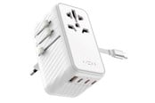 Puhelin - Adapterit & Laturit - FIXED Travel Charger USB-C/-A 85W EU/UK/USA/AUS - White - FIXCT85-4C1A