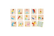 Lautapelit - Goki Wooden Memo Game Gymnastics 32 pcs. - 56647