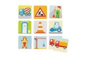 Lautapelit - Goki Wooden Memo Game Construction Site 32 pcs. - 56761
