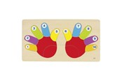 Palapelit - Goki Wooden Counting Puzzle Hand 14 pcs. Puu - 57875