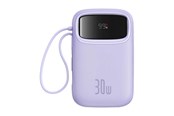 Powerbank - Baseus QPow 2 10000mAh 30W 2xUSB-C powerbank (purple) Powerbank - Violetti - 10000 mAh - P10055008513-00