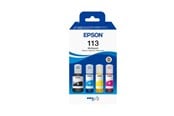 Mustepatruunat, värikasetit ja lisävarusteet - Epson 113 Multipack - 4-pack - black yellow cyan magenta - original - ink refill - C13T06B640