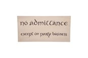 Fanituotteet - Weta Workshop - The Hobbit - No Admittance Sign - Juliste - 872801433