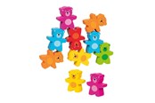 Vauva- ja taaperolelut - Goki Wooden Colors Bears Stacking Game 9 pcs. - 58384