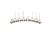 Vauva- ja taaperolelut - Goki Wooden Birthday Train 10 pieces. - 60706
