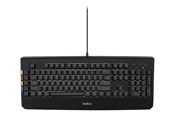 Näppäimistöt - Belkin KVM Remote Control with Integrated Keyboard - Näppäimistö - Musta - F1DN008KBDUK