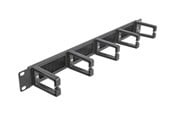 Lisätarvikkeet - DeLOCK Cable Management Brush Strip with 5 hooks - 66490