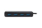 USB hub - IC INTRACOM Manhattan USB-C Dock/Hub USB hub - 4 porttia - Musta - 164924