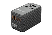 Puhelin - Adapterit & Laturit - Verbatim UTA-06 Power Adapter - GaN III Universal - 2 x USB 2 x USB-C - 100 Watt - 32121