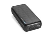Powerbank - SBS Solar Power Bank - 20.000 mAh - Black Powerbank - musta - 20000 mAh - TTBB20000SK