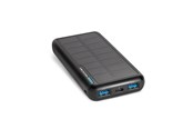 Powerbank - SBS Solar Power Bank - 10.000 mAh - Black Powerbank - musta - 10000 mAh - TTBB10000SK