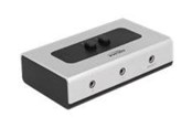 USB hub - DeLOCK Switch Stereo Jack 3.5 mm USB hub - 2 porttia - Musta - 87699